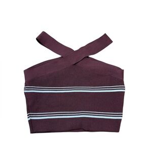 Aritzia Babaton Babylon stripes crop top size S